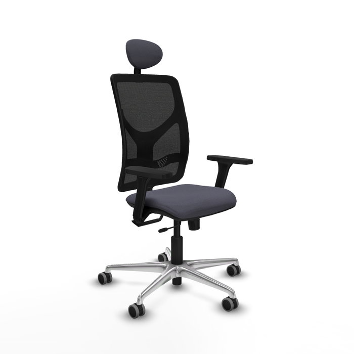PIQUERAS Y CRESPO Silla de oficina Motilla con mecanismo Sincro/Traslack Gris oscuro/Negro PIQUERAS Y CRESPO Silla de oficina Motilla con mecanismo Sincro/Traslack Gris oscuro/Negro