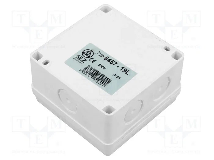 SEZ DK Caja de conexiones gris IP65 SEZ DK Caja de conexiones gris IP65