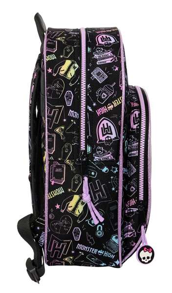 Mochila Infantil Monster High Negro 28 x 34 x 10 cm