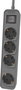 Philips Base Multiple CHP2144G/12 de 4 Tomas con Interruptor y Cable de 1.5 m - Color Gris