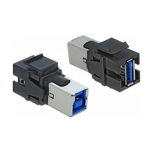 DeLOCK Módulo Keystone USB 5 Gbps A Hembra a B Hembra Negro DeLOCK Módulo Keystone USB 5 Gbps A Hembra a B Hembra Negro