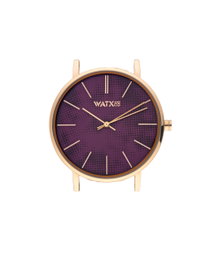 Watxandco WXCA3024 Reloj para Mujer Rosa con Esfera Marrón