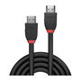 LINDY HDMI High Speed Cable Black Line 7.5m (24.6ft) Alta Velocidad 4K 60Hz 18Gbps