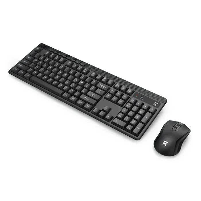 Redragon BS-8418 Teclado y Ratón Inalámbricos, Teclado de Membrana con Teclado Numérico, Disposición QWERTY Polaca, Negro Redragon BS-8418 Teclado y Ratón Inalámbricos, Teclado de Membrana con Teclado Numérico, Disposición QWERTY Polaca, Negro