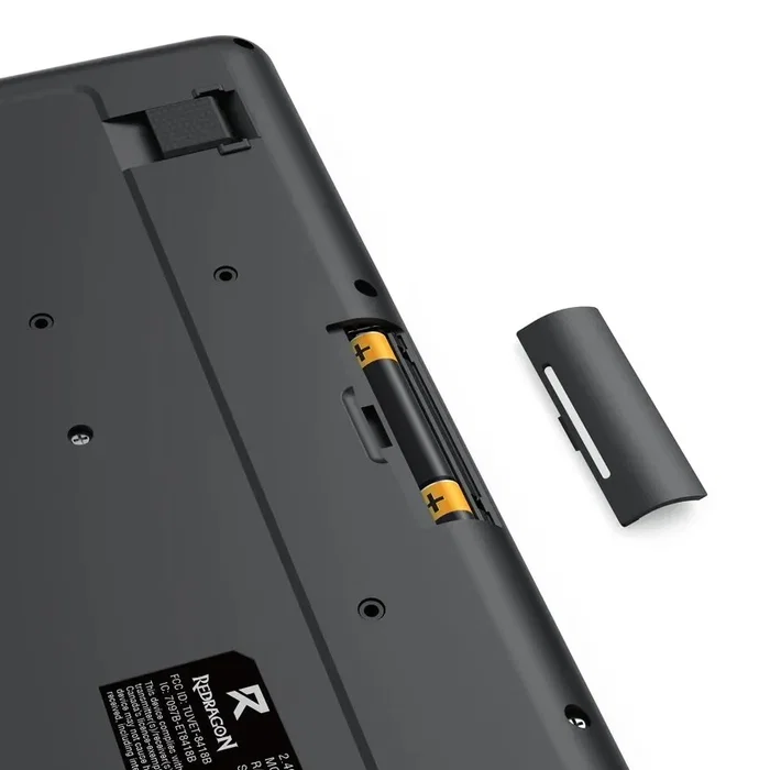 Redragon BS-8418 Teclado y Ratón Inalámbricos, Teclado de Membrana con Teclado Numérico, Disposición QWERTY Polaca, Negro Redragon BS-8418 Teclado y Ratón Inalámbricos, Teclado de Membrana con Teclado Numérico, Disposición QWERTY Polaca, Negro