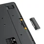 Redragon BS-8418 Teclado y Ratón Inalámbricos, Teclado de Membrana con Teclado Numérico, Disposición QWERTY Polaca, Negro
