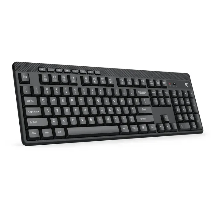 Redragon BS-8418 Teclado y Ratón Inalámbricos, Teclado de Membrana con Teclado Numérico, Disposición QWERTY Polaca, Negro Redragon BS-8418 Teclado y Ratón Inalámbricos, Teclado de Membrana con Teclado Numérico, Disposición QWERTY Polaca, Negro
