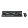 Redragon BS-8418 Teclado y Ratón Inalámbricos, Teclado de Membrana con Teclado Numérico, Disposición QWERTY Polaca, Negro