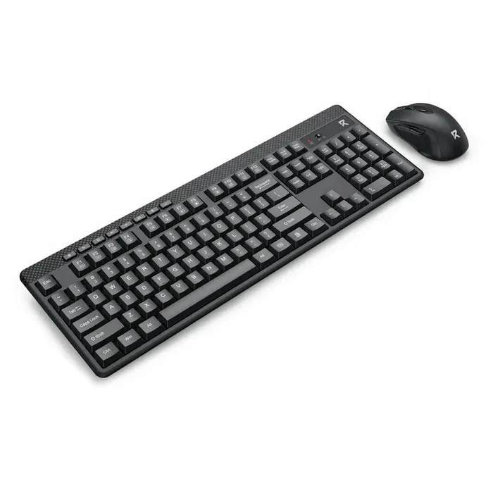 Redragon BS-8418 Teclado y Ratón Inalámbricos, Teclado de Membrana con Teclado Numérico, Disposición QWERTY Polaca, Negro Redragon BS-8418 Teclado y Ratón Inalámbricos, Teclado de Membrana con Teclado Numérico, Disposición QWERTY Polaca, Negro