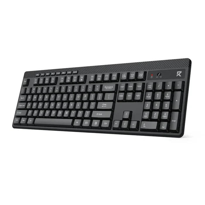 Redragon BS-8418 Teclado y Ratón Inalámbricos, Teclado de Membrana con Teclado Numérico, Disposición QWERTY Polaca, Negro Redragon BS-8418 Teclado y Ratón Inalámbricos, Teclado de Membrana con Teclado Numérico, Disposición QWERTY Polaca, Negro