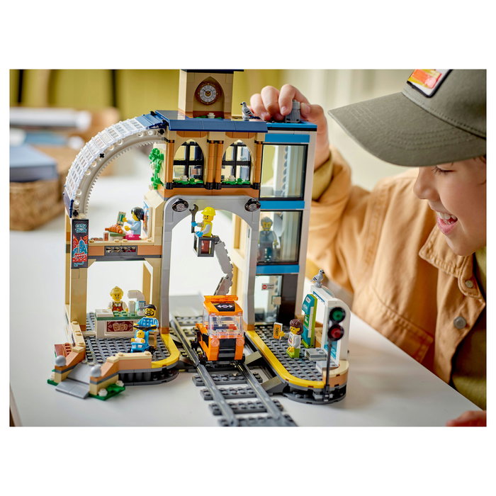 LEGO 60469 City Estación Central de Ferrocarril Hauptbahnhof - Juego de Construcción de 752 Piezas para Niños y Niñas de 7+ Años