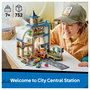 LEGO 60469 City Estación Central de Ferrocarril Hauptbahnhof - Juego de Construcción de 752 Piezas para Niños y Niñas de 7+ Años