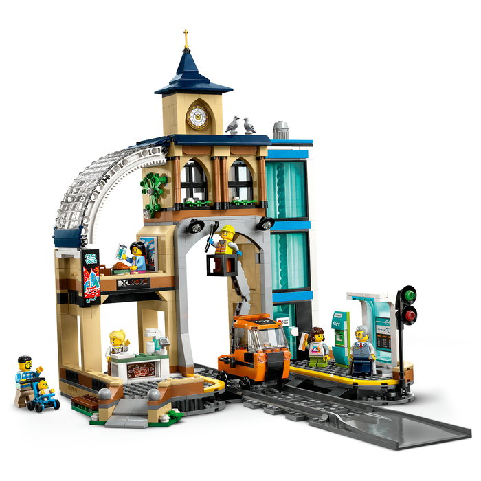 LEGO 60469 City Estación Central de Ferrocarril Hauptbahnhof - Juego de Construcción de 752 Piezas para Niños y Niñas de 7+ Años