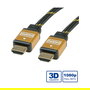 ROLINE GOLD HDMI High Speed con Ethernet Cable 10m, 1920x1080 Pixeles, Conectores Chapados en Oro, Negro - 11.04.5506