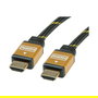 ROLINE GOLD HDMI High Speed con Ethernet Cable 10m, 1920x1080 Pixeles, Conectores Chapados en Oro, Negro - 11.04.5506