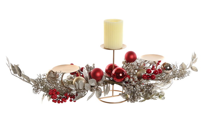 DKD Home Decor Centro de Mesa Rojo 30 x 20 x 70 cm (2 Unidades) DKD Home Decor Centro de Mesa Rojo 30 x 20 x 70 cm (2 Unidades)