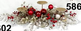 DKD Home Decor Centro de Mesa Rojo PP y Metal 70x30x20 cm
