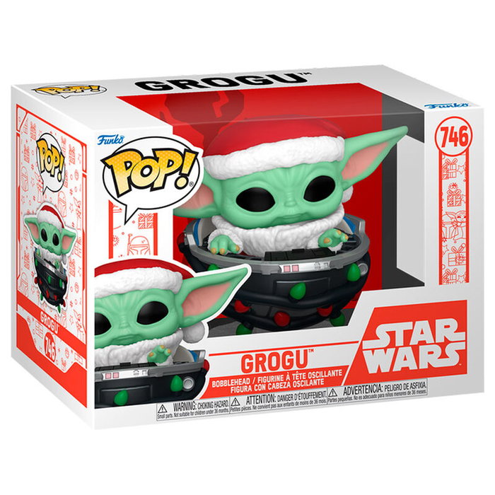 FUNKO Figura POP Star Wars Grogu with Santa Hat in Pram FUNKO Figura POP Star Wars Grogu with Santa Hat in Pram