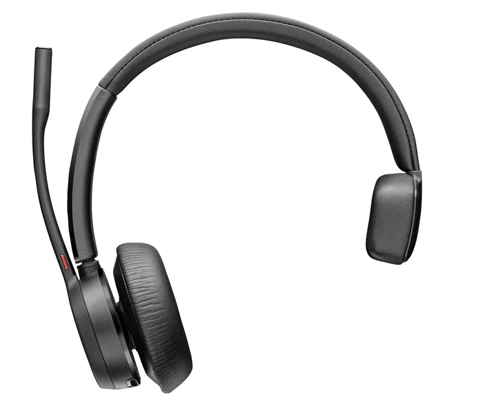 HP Poly Voyager 4310 Auriculares Diadema Bluetooth Inalámbricos con BT700 para Oficina y Llamadas, Certificado Microsoft Teams, USB-C, Negro