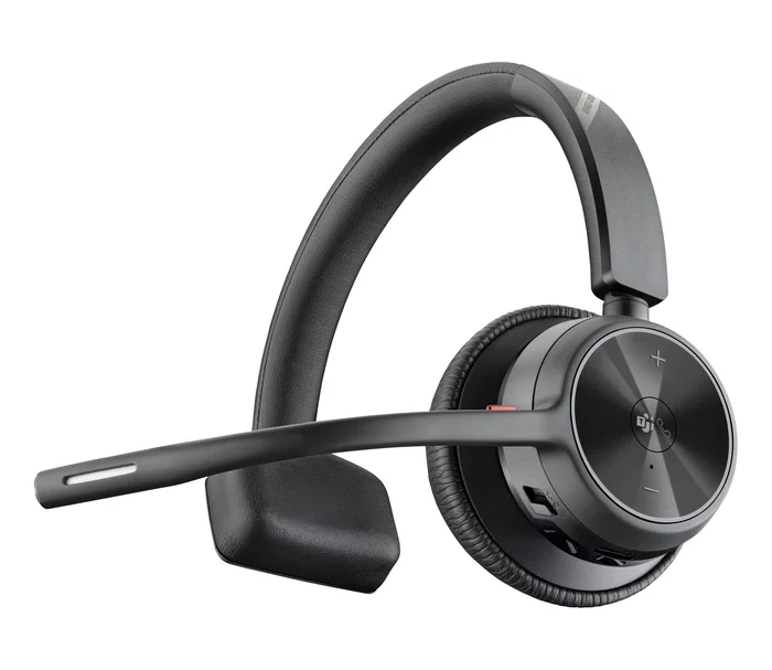 HP Poly Voyager 4310 Auriculares Diadema Bluetooth Inalámbricos con BT700 para Oficina y Llamadas, Certificado Microsoft Teams, USB-C, Negro