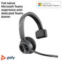 HP Poly Voyager 4310 USB-C Microsoft Teams Certified con Adaptador BT700, Negro