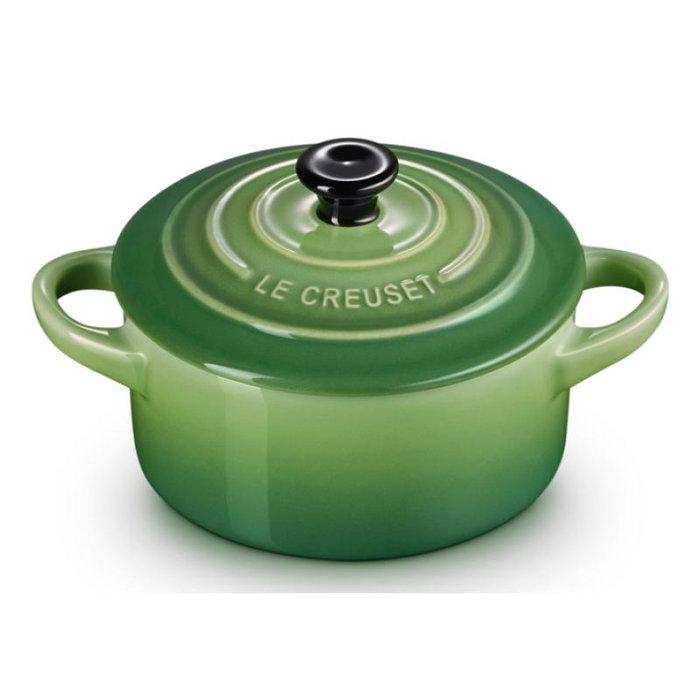 Le Creuset Mini Cocotte 10x5cm Bamboo Green, 0,25L, Stoneware con Esmalte para Tapas y Dips