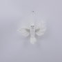 DKD Home Decor Decoracion Colgante Navidad Alpina Blanco Beige 8 x 15 x 16 cm (12 Unidades)