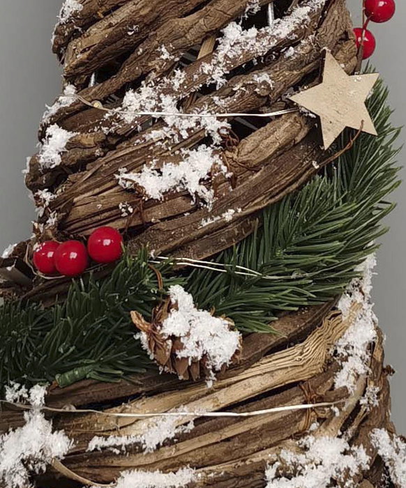 DKD Home Decor Árbol Navidad 23 x 63 x 23 cm Verde Marron Madera Led (2 Unidades) DKD Home Decor Árbol Navidad 23 x 63 x 23 cm Verde Marron Madera Led (2 Unidades)