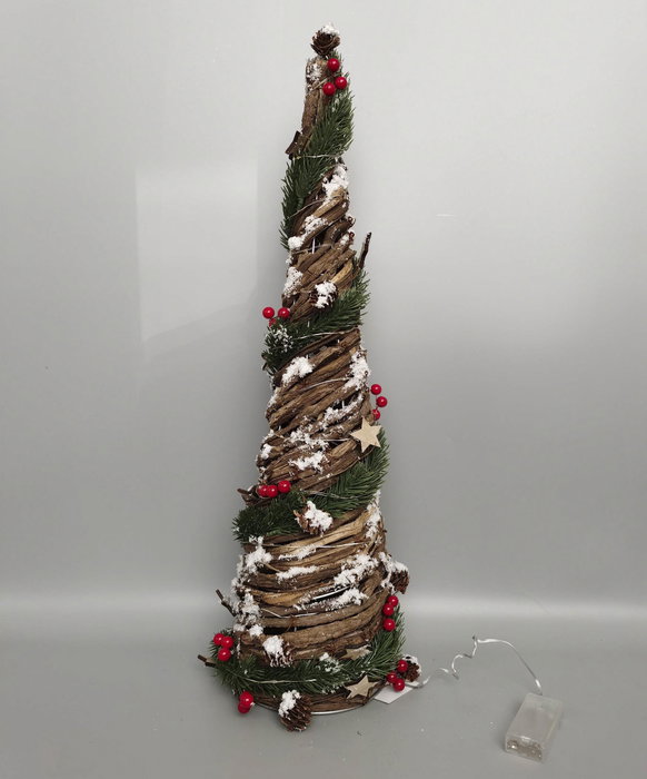 DKD Home Decor Árbol Navidad 23 x 63 x 23 cm Verde Marron Madera Led (2 Unidades) DKD Home Decor Árbol Navidad 23 x 63 x 23 cm Verde Marron Madera Led (2 Unidades)