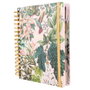 MOOVING Agenda Anual 2027 Floral Wire-O con Tapa Extra y Goma