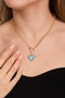 Heliophilia Silver CK9947 Collar de Metal Dorado para Mujer, Elegante y Sofisticado, Talla Única Ajustable, Metal