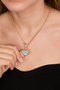 Heliophilia Silver CK9947 Collar de Metal Dorado para Mujer, Elegante y Sofisticado, Talla Única Ajustable, Metal