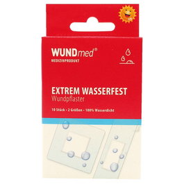WUNDmed® Pflaster Extrem Apósitos Resistentes al Agua Blanco 10 Unidades