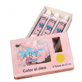 Wonder Art by Pryse Caja de 3 Tubos de Óleo 21ml Amarillo Nº.06