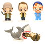 SD Toys Set de 4 Figuras Pokis Jaws