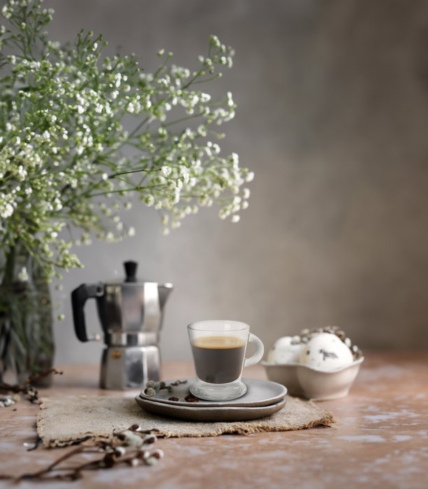 La Mediterranea Set de 3 Tazas con Pie Arlet 80 cc (12 Cajas)