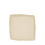 Summa Plato Llano Cuadrado Crema (Set de 6) de Gres, 21.5x21.5 cm