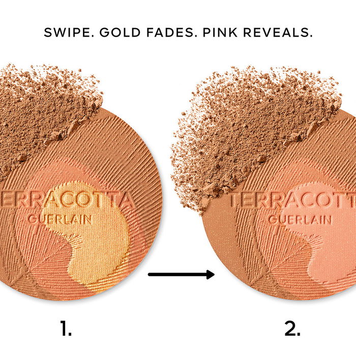 Guerlain TERRACOTTA PEACOCK polvos iluminadores efecto buena cara edición limitada 10 gr