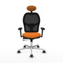 PIQUERAS Y CRESPO Silla de oficina Jorquera Naranja y Negro