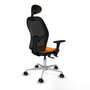 PIQUERAS Y CRESPO Silla de oficina Jorquera Naranja y Negro