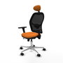 PIQUERAS Y CRESPO Silla de oficina Jorquera Naranja y Negro
