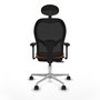 PIQUERAS Y CRESPO Silla de oficina Jorquera Naranja y Negro