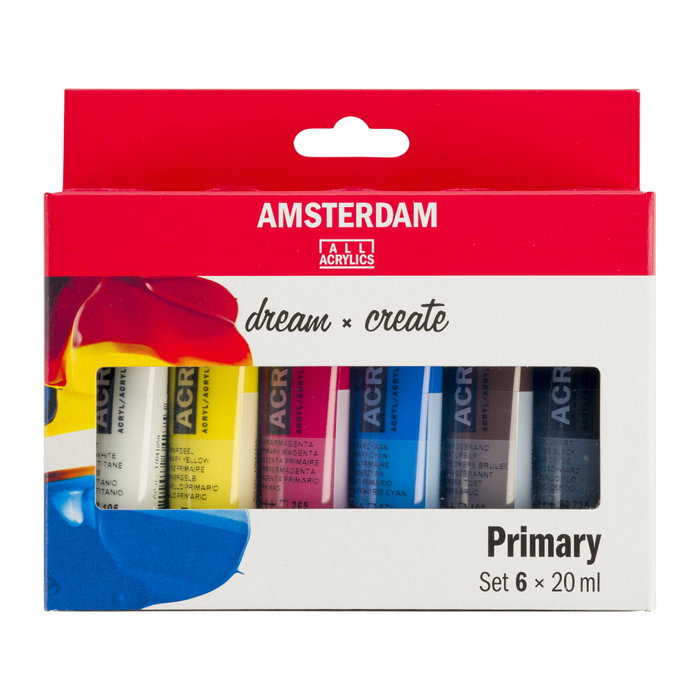 Amsterdam Set de Acrílicos Primarios Standard Series 6 x 20 ml Amsterdam Set de Acrílicos Primarios Standard Series 6 x 20 ml