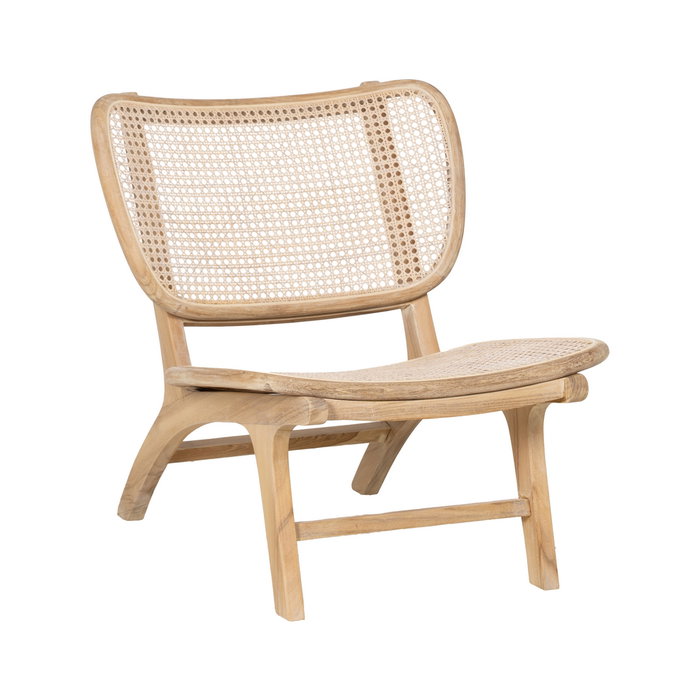 Sillón Natural Ratán/Madera Salón 84 X 58 X 74 cm