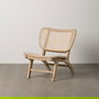 Sillón Natural Ratán/Madera Salón 84 X 58 X 74 cm