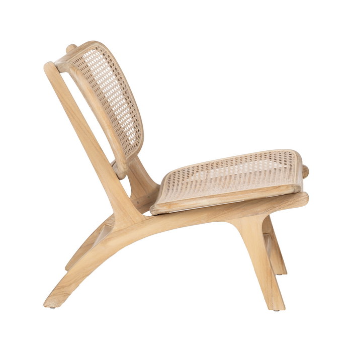 Sillón Natural Ratán/Madera Salón 84 X 58 X 74 cm