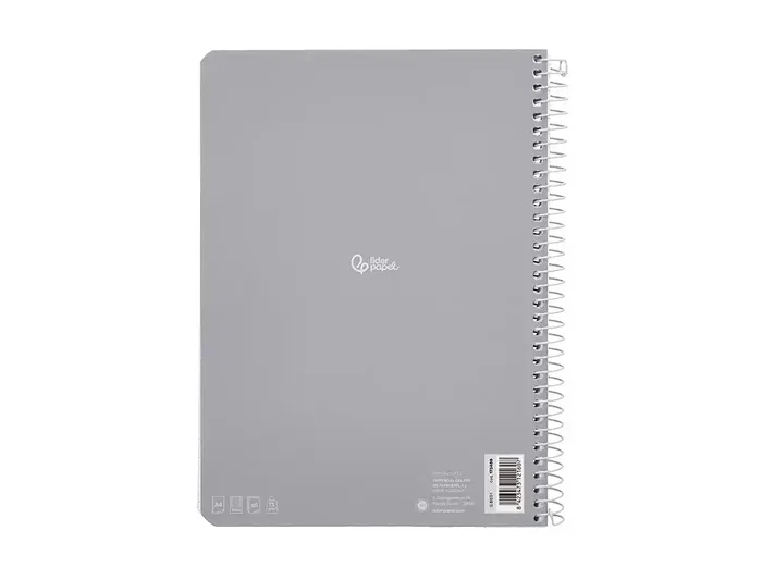 Liderpapel Cuaderno Espiral A4 Micro Smart Tapa Blanda 80 Hojas 75gr Cuadro 5mm Doble Margen Colores