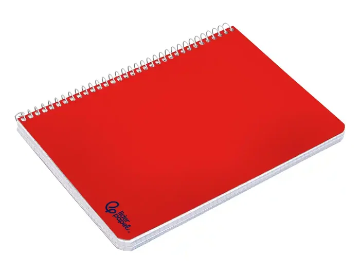 Liderpapel Cuaderno Espiral A4 Micro Smart Tapa Blanda 80 Hojas 75gr Cuadro 5mm Doble Margen Colores