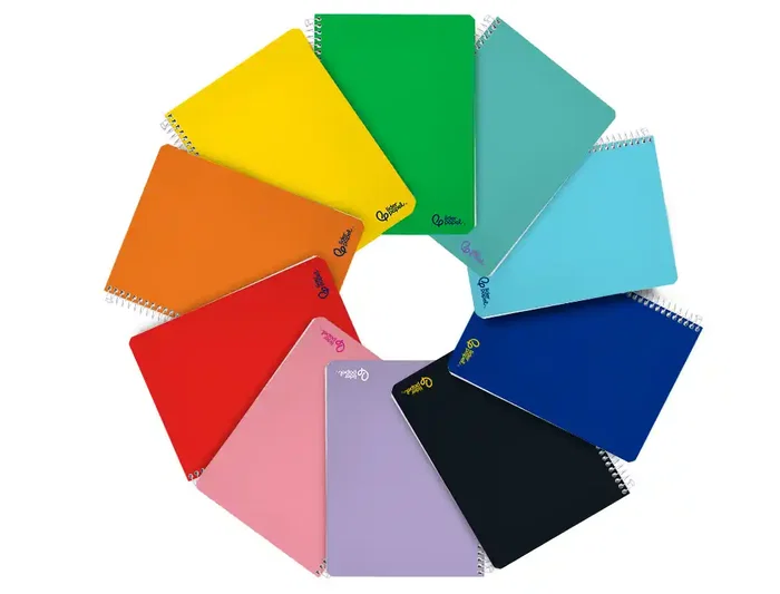 Liderpapel Cuaderno Espiral A4 Micro Smart Tapa Blanda 80 Hojas 75gr Cuadro 5mm Doble Margen Colores