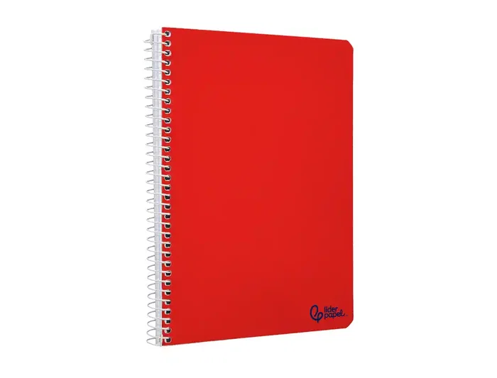 Liderpapel Cuaderno Espiral A4 Micro Smart Tapa Blanda 80 Hojas 75gr Cuadro 5mm Doble Margen Colores